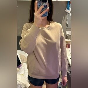 Beige Crewneck Sweatshirt